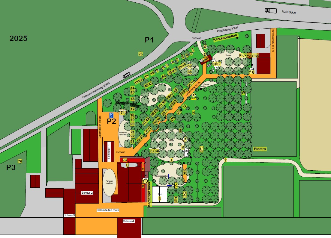 plattegrond Kersenfestival terrein
